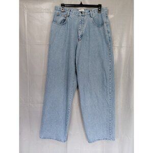 Vtg Moda Int'l Jeans Women's Sz 16 Light Wash Denim Straight Leg Loose Fit